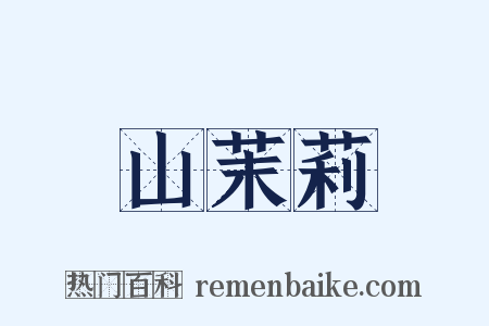 山茉莉是什么意思的图片
